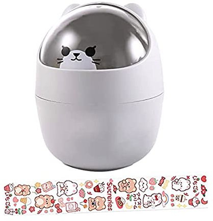 Cabilock Mini Poubelle Amovible Pour La Maison Poubelle De Bureau En Plastique Style Aléatoire