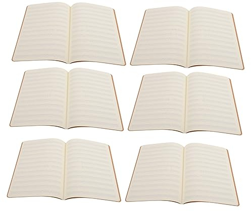 Notizbücher mit Linien, Übungshefte für Schüler, Papier, Schulanfang Deko | Khaki, Leicht und Tragbar, Praktisch zum Schreiben, 10 Stück Packung für Schule, Lehrer und Schüler