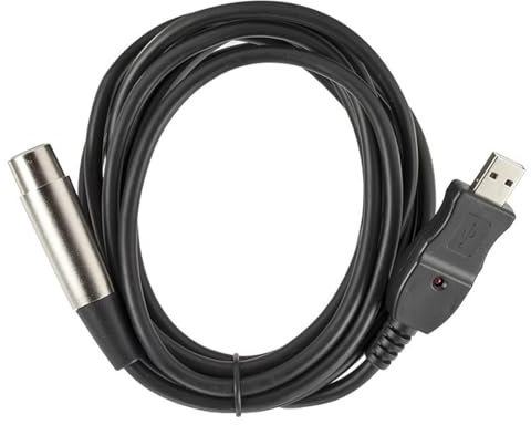 DAGIJIRD 3 Meter USB XLR Microphone Cable Studio Audio Cable Connector USB to XLR Female 3 Pin Cable