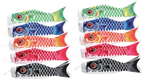 2 Stück 5 Stück Windsocken Japanischer Windsack Säulenwindsack Flagge Hängende Wanddekoration Zeichen Im Freien Fisch-windsack-Streamer Windsäcke Japanische Flagge Sushi Das Schild