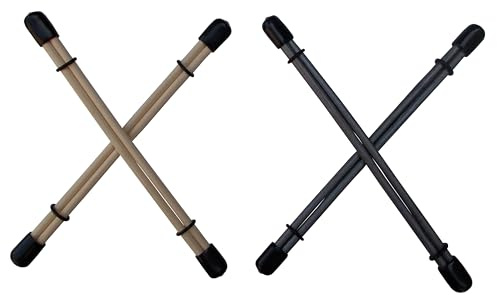 1 Paar Nippelsticks aus Rattan Holz - Brustklemmen in natur oder silber B-23 (Silber)