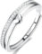 Adramata Ring Silber 925 Damen Verstellbar Herzring Stapeln Daumenring Eheringe Silber 925 Verlobungsring Promise Ring Engagement Ringe Frauen Rosegold Band Ring Gold Silber Ring für Damen Schmuck