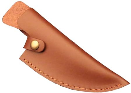 Leather Knife Sheath, Pu Leather Knife Edge Guards for 6 Inch Boning Knife Cleaver Blade Protector Loop Belt Knives Covers Kitchen Supply for Camping Outdoor Activity Give for Men Dad Husband