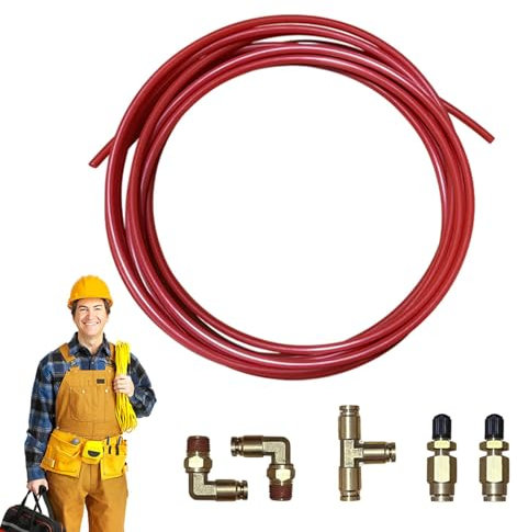 Kit de réparation de tuyau d'air, kit de réparation de tuyau d'air 1/4,Ensemble pneumatique de tuyau d'air 1/4 NPT | Coupleur à connexion rapide, raccord de remplacement pour kit de tube à air de 20 p