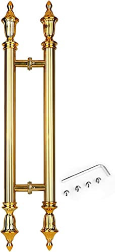 maniglie per porte. Maniglie e maniglie for porte interne ed esterne del fienile, maniglia grande e robusta for porta scorrevole in legno for capanni, hardware con pomello vintage rotondo su due lati(