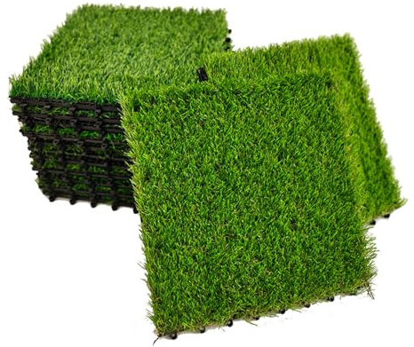 FOELANNE Suelos al aire libre, alfombra de césped sintético(72PCS)