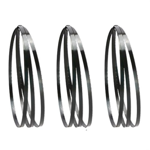 Lama per sega a nastro a dente rettificato, 3 lame for seghe a nastro 6TPI X 6 mm di larghezza, lama for seghe a nastro dritta e curva, lama for seghe a nastro for lavorazione del legno di più lunghez