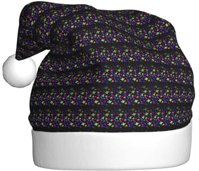 GUOLGP Sombrero de bruja fantasma arcoíris para Halloween, diseño de arañas, sombrero de Navidad, gorro de Papá Noel, celebraciones, unisex, accesorio de disfraz de fiesta de Navidad