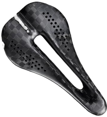 Selle de vélo Course Ultra-légère en Fibre Carbone (59 g) avec Rails Ronds 7 x mm