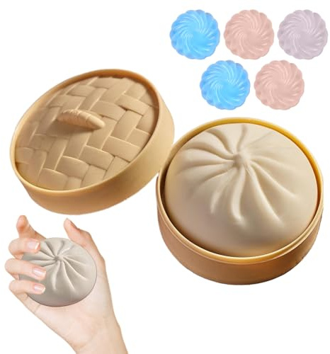 Taba Squishy Set Riesige Teigtaschen Mit 5 Kristallknödel Ultraweiche Stressabbau-Spielzeuge, Stressball Squeeze Toy Sensorik Spielzeug Für Erwachsene Kinder,sensorische Spielzeuge Angstlösende