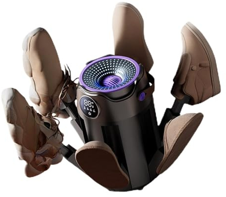 Fahoujs Secador De Zapatos Eléctrico De 220V Desodorante Para Eliminar Olores De Botas Y Botas Con 6 Puertos De Secado Calentadores De Calcetines Deportivos