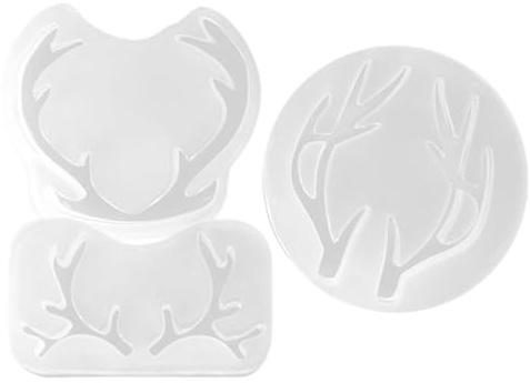 DONFAMDS Molde de Silicona Forma de Cuerno de Ciervo Inodoro y Ecológico para Hornear Adecuado para Chocolate y Manualidades DIY