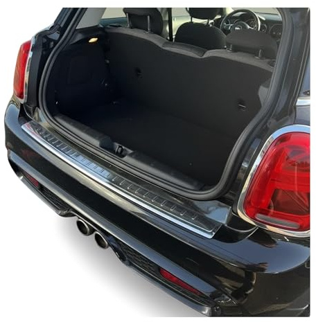 OMAC Ladekantenschutz für Mini Cooper F56 2014-2023 Edelstahl Chrom | Stoßstangenschutz, fahrzeugspezifische Passform