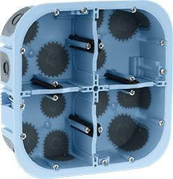 Boîte d'encastrement XL AIR'métic - 2X2 postes - profondeur 50 mm - Eur'Ohm - 51017