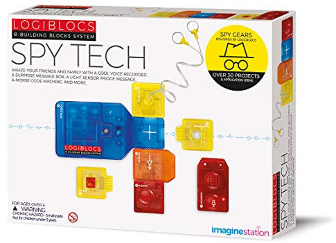 4M 406805 Logiblocs Spy Tech (Medium), White