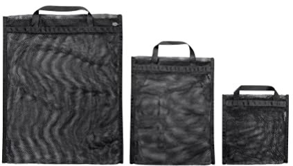 Tatonka Packwürfel Mesh Pocket Set (3 Stück) - DREI Flache Netztaschen in verschiedenen Größen - zum übersichtlichen Verstauen von Gepäck in Koffer oder Reisetasche