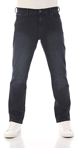 Wrangler Homme Jeans Regular Fit Texas Stretch Bleu Authentic Straight Pantalon Denim Coton - Smoke Blue (WSS1LR90B) - 34W/32L
