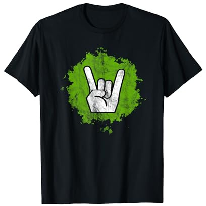 Pommesgabel Rock Gitarren Grafik - Party Partnerdesign T-Shirt