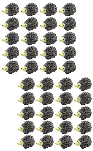 40 Pcs Figurines Miniatures Hérisson - Décoration De Paysage en Résine - Accessoires De Jardinage pour Bonsaï, Maison De Poupée Et Micro Plantes en Pot