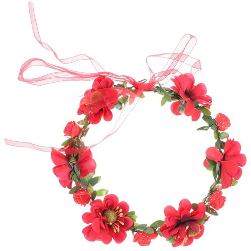 POPETPOP 2st Blomsterkrans För Bröllop Och Fest Huvudbonad Med Färgglada Blommor För Fotografering Och Event Eleganta Detaljer Som Ger Och Glädje till Din Look