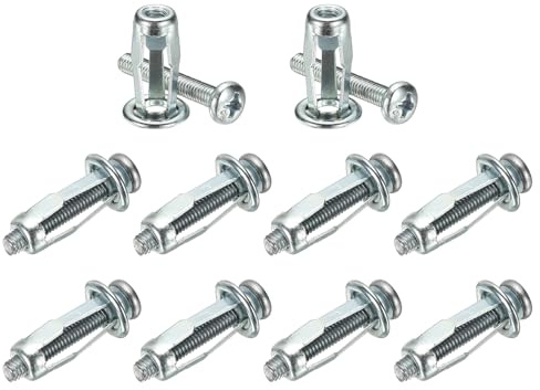 M METERXITY 10 Pcs M4 X 20 Set Di Ancore Per Porte Cave, Dadi A Petalo Con Espansione Per Pareti Cave/Rivestimenti In Alluminio/Tubi In Acciaio [Tono Argento]