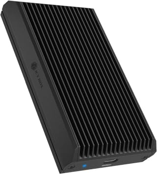 ICY Box Boîtier M.2 NVMe USB4 (40 Gbit/s), Aluminium, Installation sans Outil, Dissipation Thermique, Compatible Windows & macOS, IB-1920M-C42