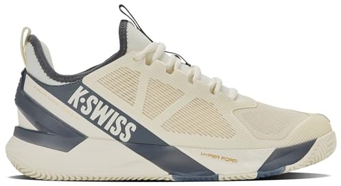 K-Swiss K-Frame Speed RUBLO Clay Chaussures de Tennis pour Homme, Egret/Turbulence, Taille 47 EU