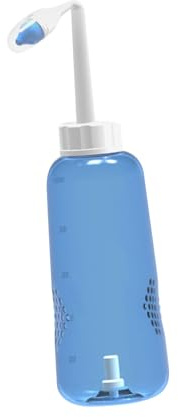 HEANUJJ Lave-Nez pour Adultes et Garçons Filles, Flacon de Nettoyage Nasal 500 Ml, Dispositif de Rinçage Sinus Valve Automatique, Adapté Sérum Physiologique et Eau de Mer, Soin du Nez