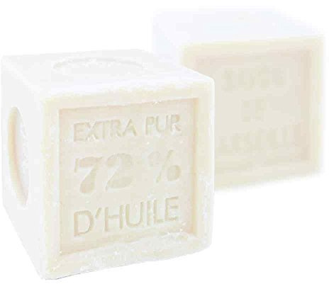 Foufour Natural Palm Oil Beige Marseille Soap Cube 600G Traditional French Receipt by Foufour