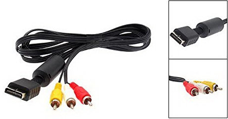 Kabalo RCA al cavo AV video scart cavo audio AV, adattatore di ricambio per PlayStation PS1 PS2 PS3 Console Televisore