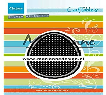 Marianne Design CR1497 Stitch Easter Egg Craftables Stich-Osterei, Metall, Silber oder Weiß, S