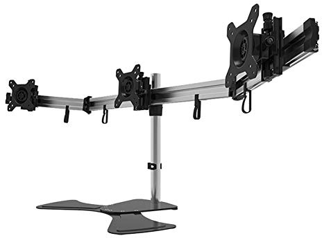 AYY Pied Ecran PCSupport De Moniteur, Adapté pour Bras De Moniteur LCD LED 15-27 Pouces, Support De Bureau D'affichage Transparent à 3 écrans, Support De Travail PC(Size:Style 3)