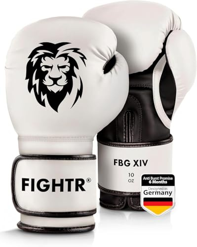FIGHTR® Boxningshandskar med bästa passform för maximal stabilitet, män och kvinnor, för boxning, MMA, Muay Thai, kickboxning och kampsport, 08, 10, 12, 14, 16 oz, inkl. bärväska