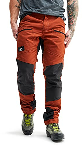 RevolutionRace Nordwand PRO Pants, Pantaloni da Uomo, durevoli per Trekking e Altre attività all'Aria Aperta, Rusty Orange, M