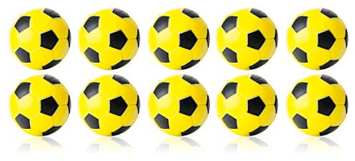 Robertson Kickerball Winspeed 35 mm 10er Set gelb-schwarz, farbecht, Abriebfest und langlebig, für Tischfußball und Tischkicker