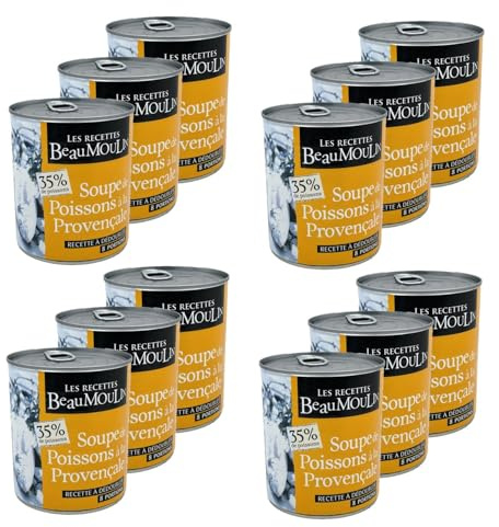 Lot 12x Soupe de poisson à la provençale - Boîte 800g