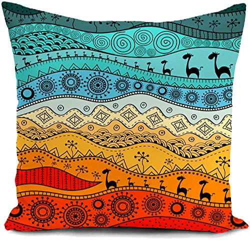 HUASHUZI Kissenbezug 40x40 bunt Kissen Afrika deko afrikanische Geschenke für Frauen sofakissen dekokissen Schlafzimmer Wohnzimmer