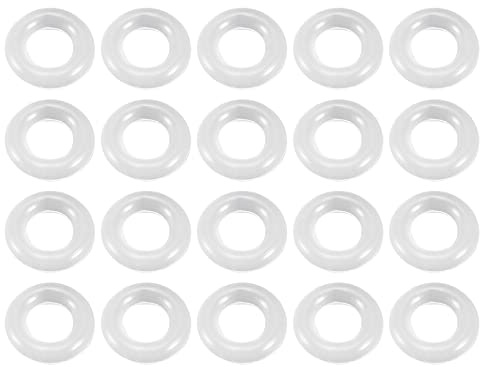 QUARKZMAN 20 Stück Silikon O Ringe Dichtung 6 x 3 x 1.5mm Weiß | Für Dichtung Wasserhahnschlauch