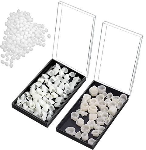 120 Stück Zahnärztliche temporäre Zahnkappen-Kronenverblendungen für vorderen und hinteren Zahn sowie für Molaren und Backenzähne mit Zahnschienen