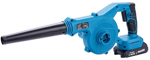 KATSU FIT-BAT 21V Brushless Cordless Air Dust Leaf Blower with 1.5Ah Battery and Charger, Portable Air Blower for Home Garden Lawn Care, Car Corner Computer Dust Clearing