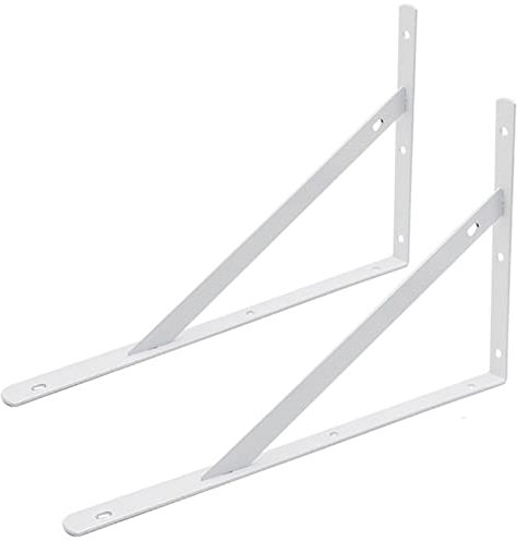 L-Halterung, Edelstahl-Eckstrebe, Gelenkwinkel, Halterung für Regal für Holzmöbel, Bettgestell, Schrank, Schublade, Stuhl, B 20,3 cm (B 20,3 cm)