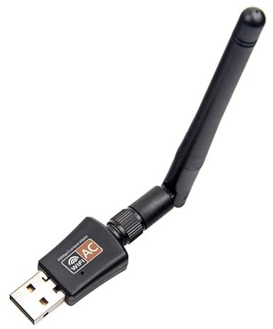 Adattatore WiFi USB Dual Band 2.4/5GHz da 600 Mbps, ricevitore wireless per computer portatile con antenna, compatibile con Windows 11.10/8/7/XP/Vista, Mac, Linux