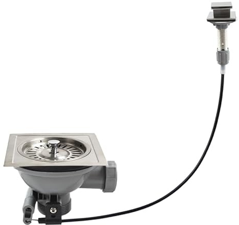 Talea Square Strainer Basket Waste Kit for Old Kitchen Sink, Drainer With ControllerXK143C005-U