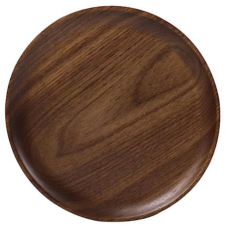 PAMINGONO Plato De Madera Bandeja para Mesa De Té y Frutas para Desayuno y Banquetes
