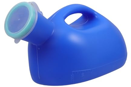 minkissy Tragbares Urinal Kunststoff Pp und Pet Humanisiertes Design für Männer mit Auslaufsicherem Deckel für Unterwegs und Outdoor Aktivitäten im Auto und Reisen