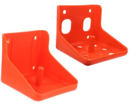 VERDANVERSE 2 Stück Schachtel Aus Salzsteinen Hirschsalzhalter Ziegensalzhalter Mineralsalzblockhalter Halter Für Viehmineralien Lecksalzhalter Für Pferde Salzlecksteinhalter Sport Orange