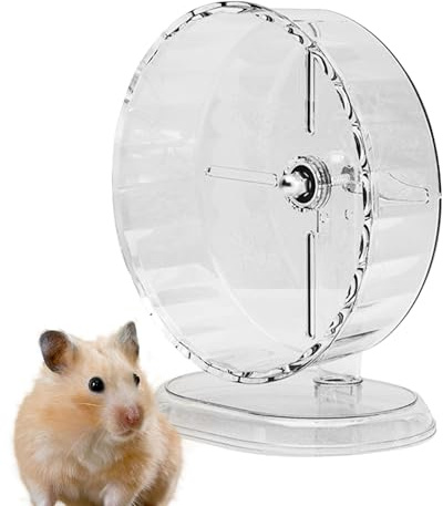 Renchey Rueda para Hámster Enano - Juguetes Giratorios para Mascotas - Accesorios Silenciosos para Ejercicio de Roedores Pequeños como Gerbos, Ratones y Degús