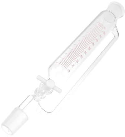 PRETYZOOM Imbuto Separatore Cilindrico in Vetro Standard Rubinetto Di Arresto Dispositivo Distillatore Per Laboratorio Separatore Sperimentale Imbuto