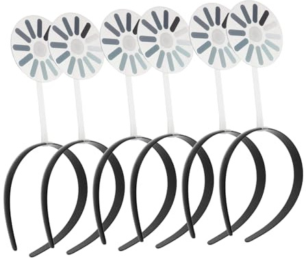 TOPPERFUN 6 St Humoristiska Hårband med Laddningssymbol Kreativt Huvudband för Kvinnor Lätt och Hållbart Partyaccessoar för Foto och Utklädnad