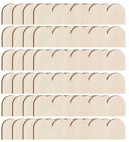 Garniture en bois festonné – Bordure inachevée 40 x 9 x 0,25 cm, moulure murale décorative, panneau de bricolage festonné | Bordure ondulée en bois naturel personnalisable, bande artisanale Flexible p